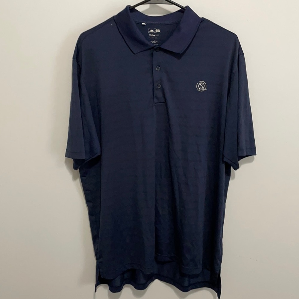 Adidas ClimaLife Navy Polo!! GREAT condition! 💙✨